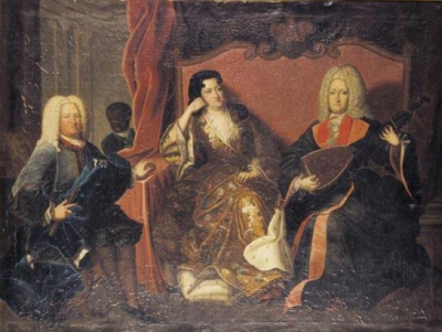 Ernst and Elisabeth von Schleswig-Holstein-Sonderburg in Norburg
and her 2nd husband August Herzog von Braunschweig-Wolfenbuttel (l-r) 2