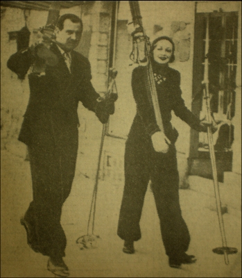 Hugh Nugent Leveson-Gower and his wife, Avril, 1934 2