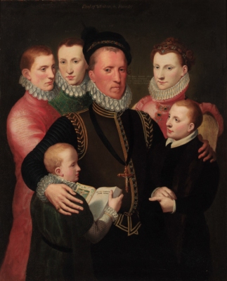 George Seton
with his second wife, Elizabeth and sons 2