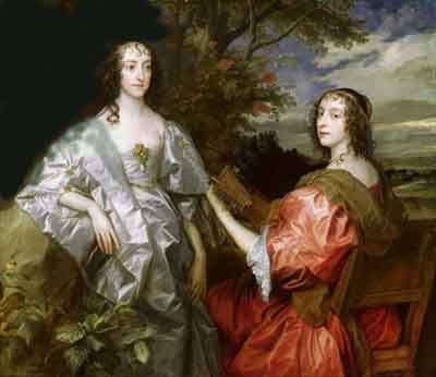 Catherine Wotton and Lucy, Lady Hastings (l-r)
by Anthony van Dyck, 1636 2