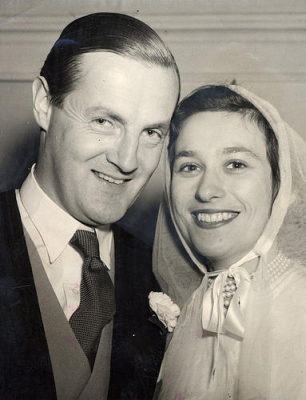George Child-Villiers, 12th Earl of Jersey and his bride
Bianca Mottironi, 16 October 1947 2
