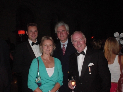 Emily Mary Astor (left front) with Sir Ronald Edwin Tober (right front)
and two other gentlemen at the rear, 10 September 2006 2