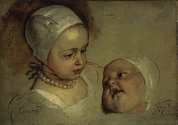 Elizabeth Stuart, Princess of Great Britain
and her infant brother, Henry, Duke of Gloucester 1