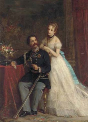 Umberto I, King of Italy
and his wife, Margherita Maria di Savoia-Genoa 2
