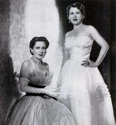 Mrs Gloria Vanderbilt
and Thelma, Viscountess Furness, 1955 (l-r) 1
