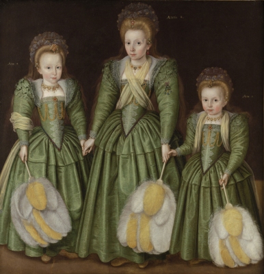 Vere, Mary and Elizabeth Egerton (l-r), 1601 2