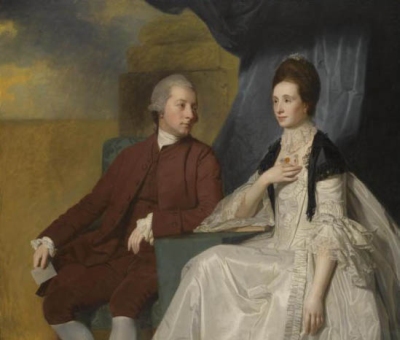Sir John Chetwode, 3rd Bt. and his wife, Dorothy
by George Romney, 1769 2
