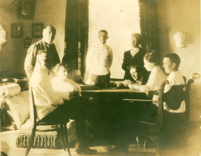 Princess Marie Wolkonsky, standing at the right 1
