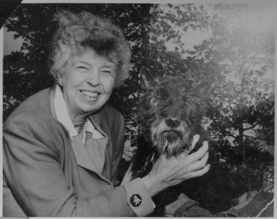 Elliott Roosevelt,
and her dog, Fala, 1961 1