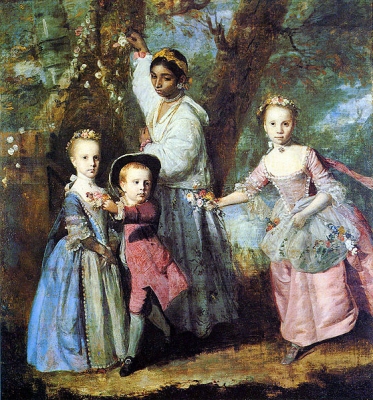 Elizabeth (l), Edward (c) and Sarah (r) Cruttenden
by Sir Joshua Reynolds, 1763 2