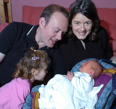 Peter Colley and Kitty Ussher
and their children Lizzie and George 1