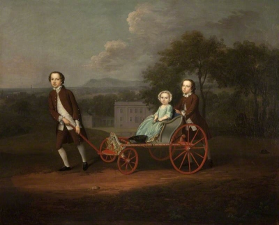 Richard, Mary and Peter du Cane (l-r)
by Arthur Devis 1