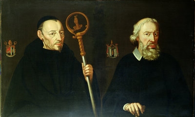 John Gascoigne and Sir Thomas Gascoigne, 2nd Bt. (l-r) 1