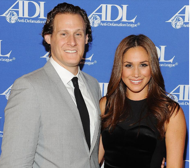 Trevor Engelson and Meghan Markle 1